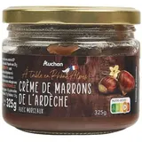 Auchan Gourmet Crème de marrons de l'ardèche au sucre de canne, 325g