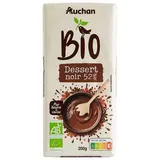 Auchan BIO Tablette de chocolat noir pâtissier 52% cacao Bio, 200g