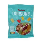 Auchan Bonbons oursons gélifiés, 200g