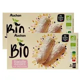 Auchan BIO Biscuits cuillers aux oeufs frais bio, Lot de 2x100g