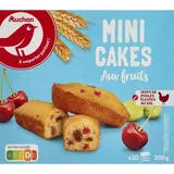 Auchan Mini cakes aux fruits x10, 300g
