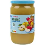 Auchan Purée de pomme sans sucres ajoutés en bocal, 710g