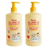 COSMIA Gel lavant corps et cheveux 2 en 1 banane fraise, Lot de 2x750ml