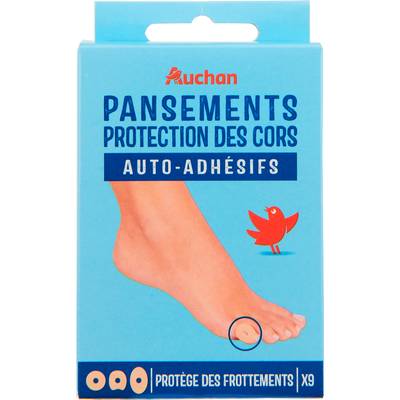 Auchan Pansements protection des cors, 9 pansements
