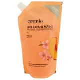 COSMIA Gel lavant mains pêches recharge, 500ml