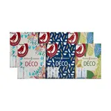 Auchan Boîte de mouchoirs blanc à décor aléatoire 3 épaisseurs, Lot de 3x60 mouchoirs