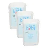 COSMIA BABY Coton carrés douceur pour bébé, Lot de 3x40 cotons