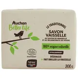 Auchan Better Life Savon vaisselle solide au savon de Marseille et bicarbonate de soude, 200g