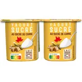 Auchan Yaourt nature au sucre de canne, 4x125g