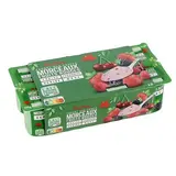 Auchan Yaourt aux fruits rouges  avec morceaux, 8x125g