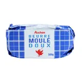 Auchan Beurre moulé doux, 500g