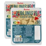 Auchan Blinis Cocktail Fins et Moelleux, Lot de 2x135g