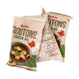 Auchan Croûtons à l'ail Sans Huile de Palme, 3x100g