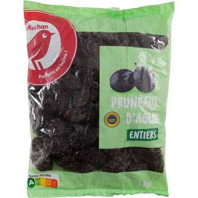 Auchan Pruneaux d'Agen Entiers, 1kg