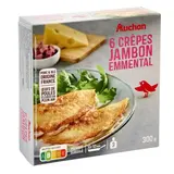 Auchan Crêpe jambon emmental, 300g