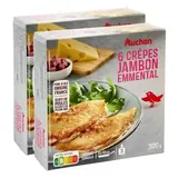 Auchan Crêpe jambon emmental, Lot de 2x300g