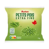 Auchan Petits pois extra fins, 1kg