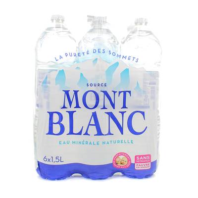 Source Mont Blanc Eau minérale naturelle, 6x1,5L