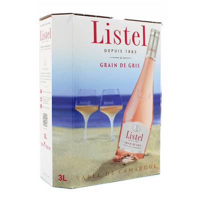 Sables De Camargue rosé IGP Listel Gris de Gris 13°, Bag in box 3L