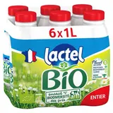 Lactel Lait Bio entier 3,6% mg, 6x1l