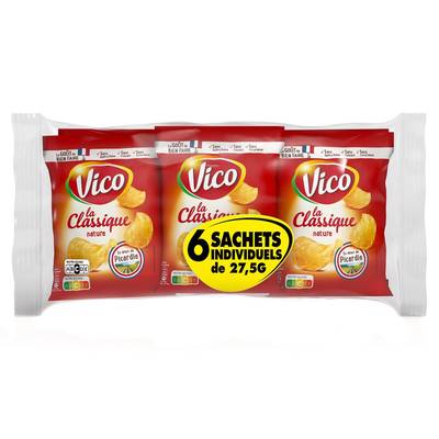 Vico Chips La Classique Multipack Nature, 6x27,5g