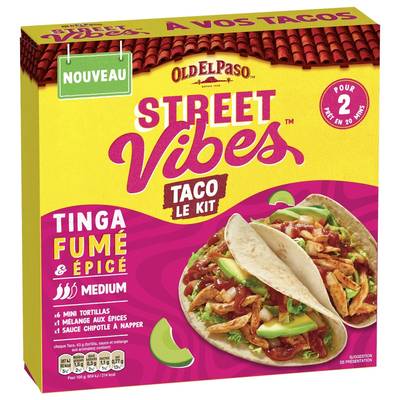 Old el Paso Kit Street Vibes - Taco Tinga fumé et épicé, 257g