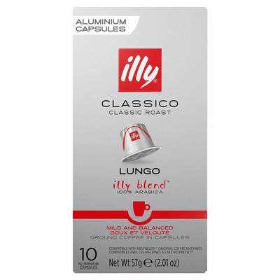 Illy Classico classic roast lungo, 10 capsules