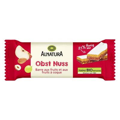 Alnatura Barre à la Salade de Fruits Bio, 40g