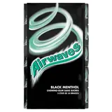 Airwaves Chewing gum Black Menthol, 5x10 dragées