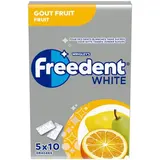 Freedent Chewing gum White Fruits, 5 x 10  dragées