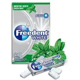 Freedent Chewing gum White Menthe Verte, 5 x 10  dragées