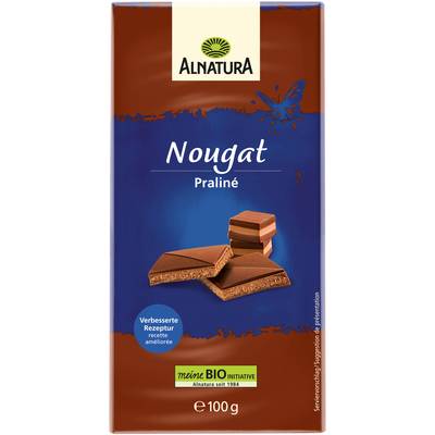 Alnatura Chocolat au lait bio fourré praliné, 100g