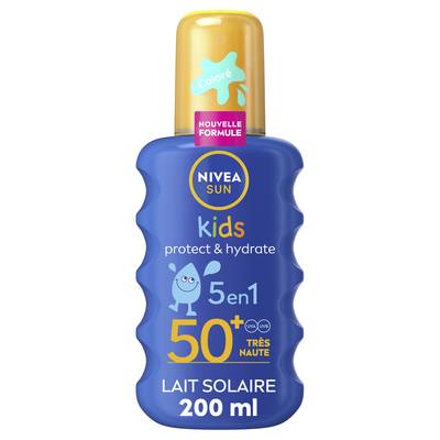 Nivea sun Crème solaire Spray Enfant Corps Spf 50+ Hydratant Résistant a l'Eau, 200ml
