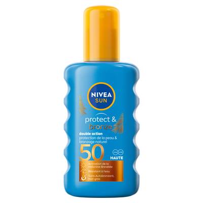 Nivea sun Spray solaire Activateur de bronzage protect & bronze FPS 50, 200ml