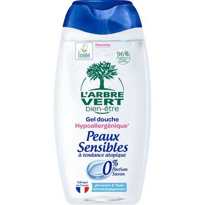 L'Arbre Vert Bien-Etre Gel douche hypoallergénique peaux sensibles, 260ml