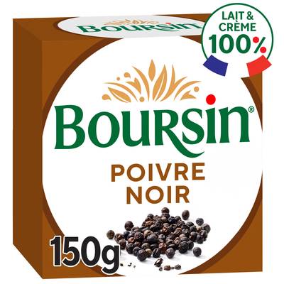 Boursin Fromage à tartiner au poivre, 150g