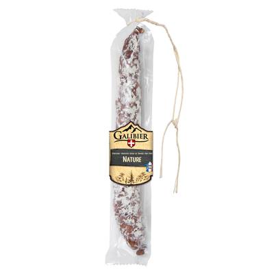 Galibier Saucisse Sèche Droite Nature Pur Porc, 200g