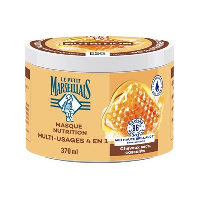 Le Petit Marseillais Masque Capillaire Nutrition Multi-Usages 4-en-1, 370ml
