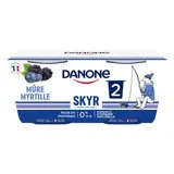 Les Danone Du Monde Skyr mûre myrtille 0%mg, 2x140g
