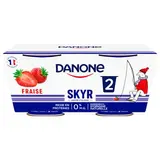 Les Danone Du Monde Skyr Fraise 0%mg, 2x140g