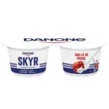 Danone Du Monde Skyr nature sur lit de fraise 0%mg, 2x145g