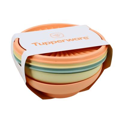 Tupperware Bols et ses couvercles, 3 pièces