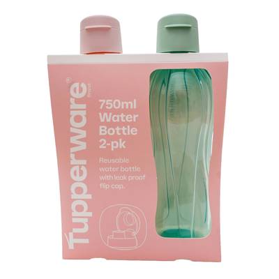Tupperware Bouteilles recyclés lot de 2, 2 x 750ml