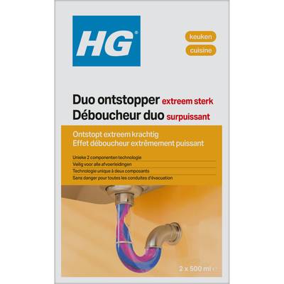 HG Déboucheur duo, 2 x 500ml