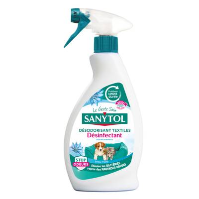 Sanytol Désinfectant Textiles contre les odeurs des Animaux, 500ml