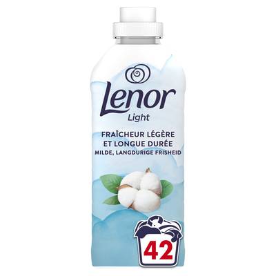 Lenor Light Adoucissant Light Fraîcheur Légère et Longue Durée Coton, 1,827L