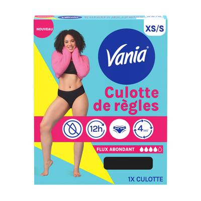 Vania Culotte menstruelle Taille XS/S, 1 culotte