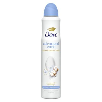 Dove Déodorant Spray Femme Coton Advanced Care, 200ml