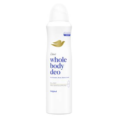 Dove Déodorant Spray Femme pour Tout le Corps Anti-odeurs et Soin Origina, 150ml