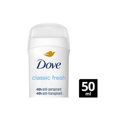 Dove Déodorant Stick Classic Fresh 48h Protection, 50ml